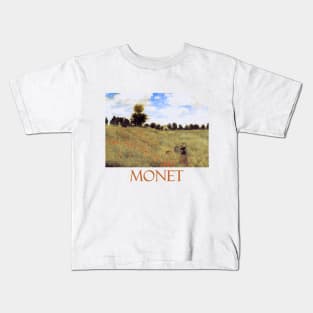 Les Coquelicots by Claude Monet Kids T-Shirt